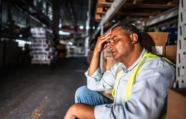 Trabajador afectado por problemas laborales